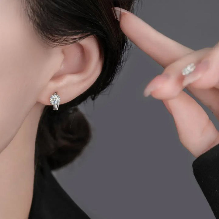 Nadine quadratische Earring | White Gold