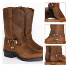 Elias | Retro Mid-calf Leather Boots