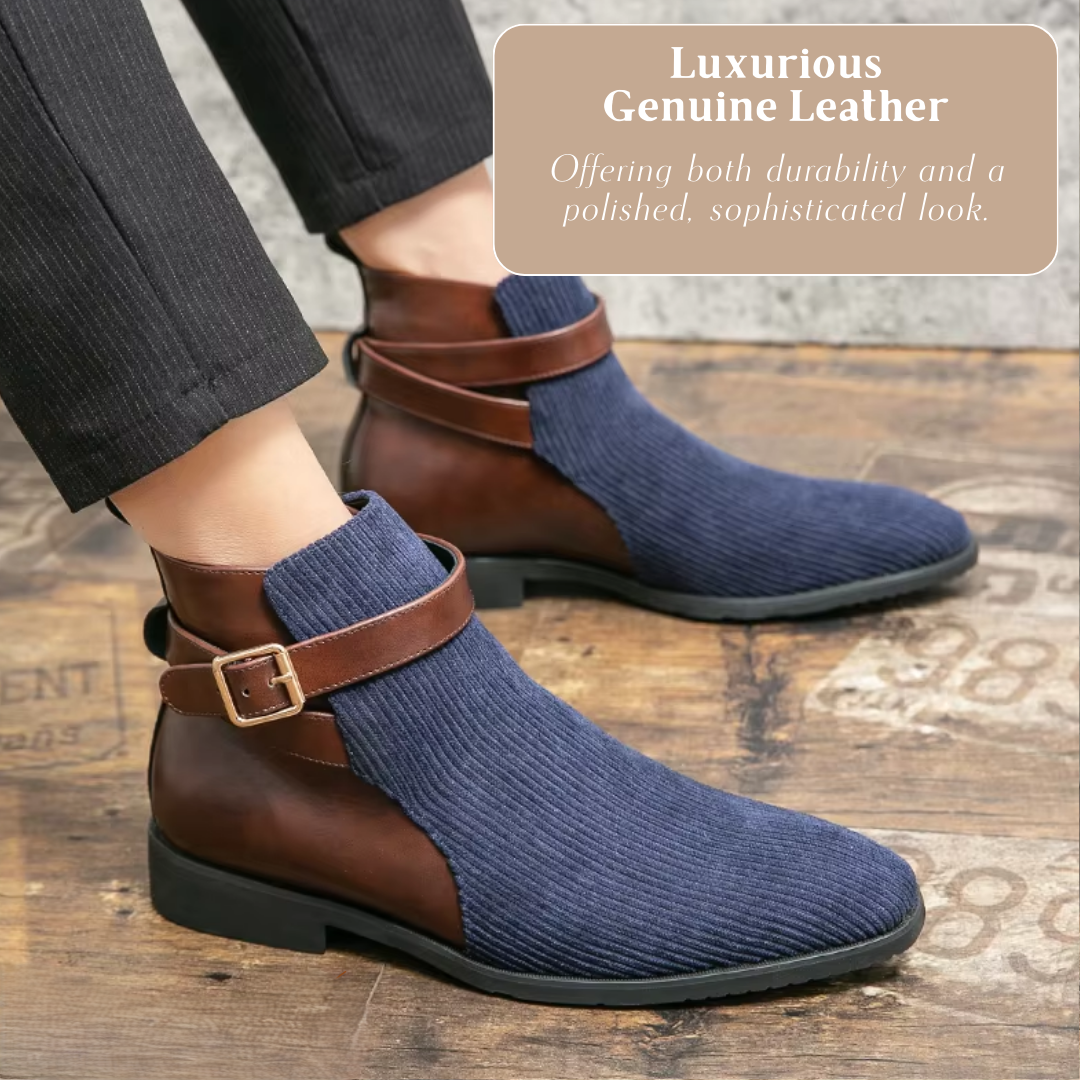 Sander | Vintage Color Block with Buckle Straps