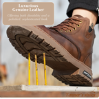 Walter | Cool Lace-Up Boots With Side Zip For Men