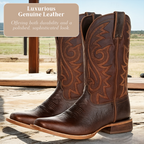 Kian | Rustic Embroidery Midcalf Boots