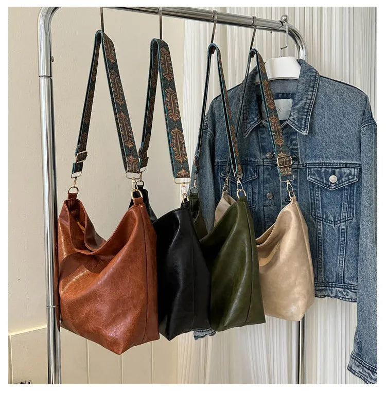 Chelsey’s Vintage Charm | Leather Shoulder Bag