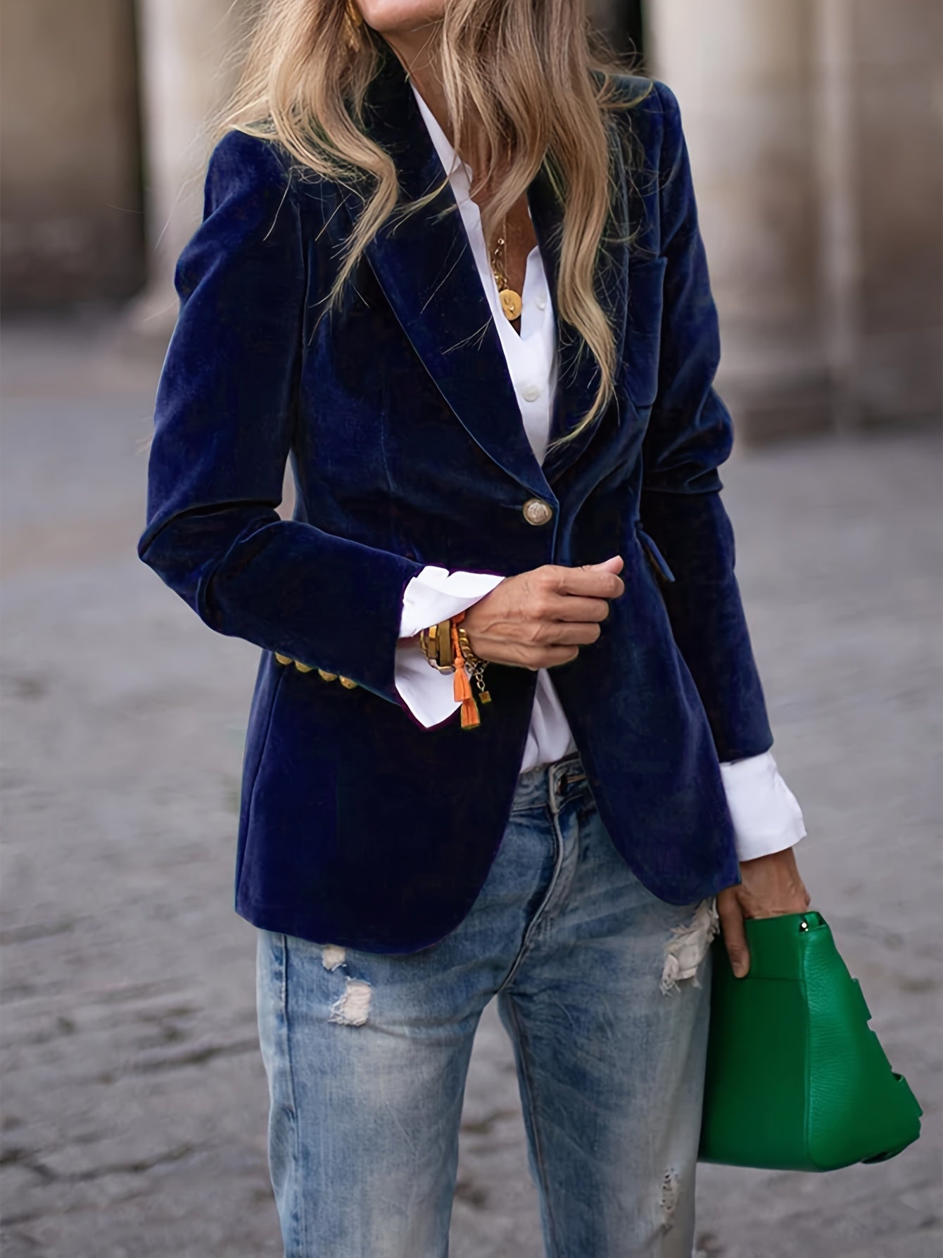 Marnie | Tailored Velvet Blazer