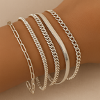 Ellis Renner Signature Bracelet Set – White Gold