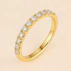 Moissanite Eternity Band in Gold