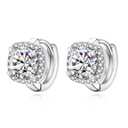 Nadine quadratische Earring | White Gold