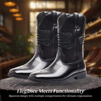 Leo | Western Style Stitched Boots