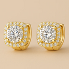 Nadine Square-Cut Earrings in Gold