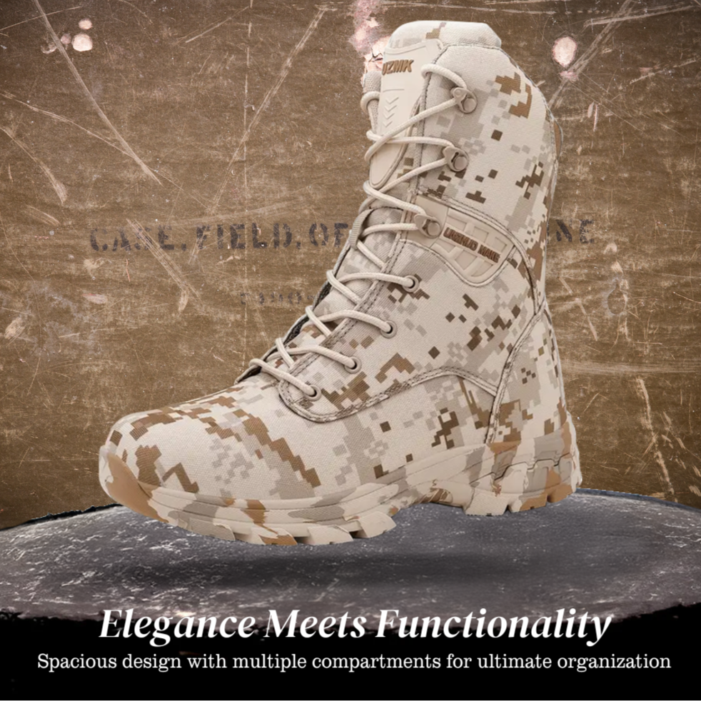 Zack | Men's Durable High-Top Camouflage Military Boots