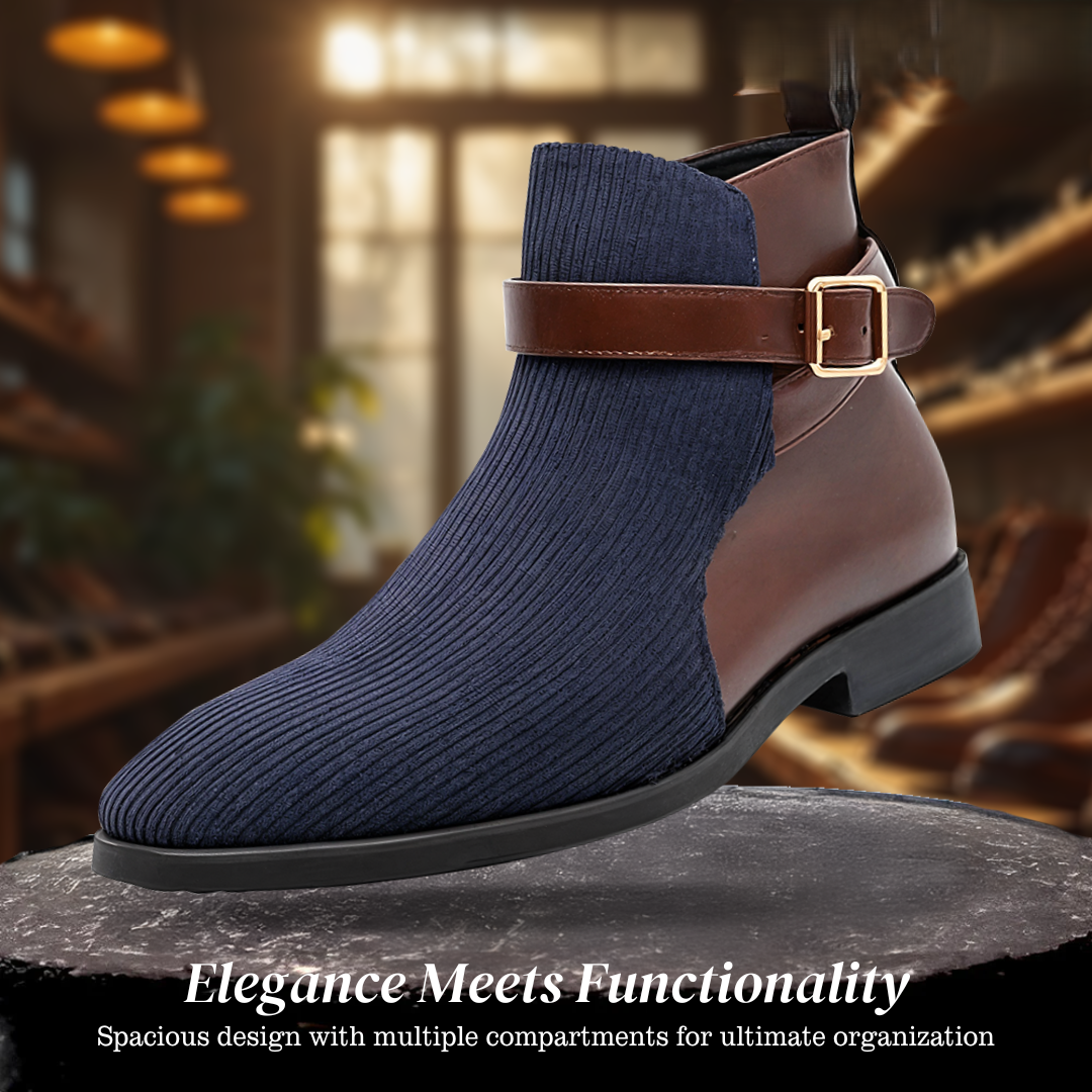 Sander | Vintage Color Block with Buckle Straps