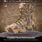 Arjun | Men's High Camo Durable Boots