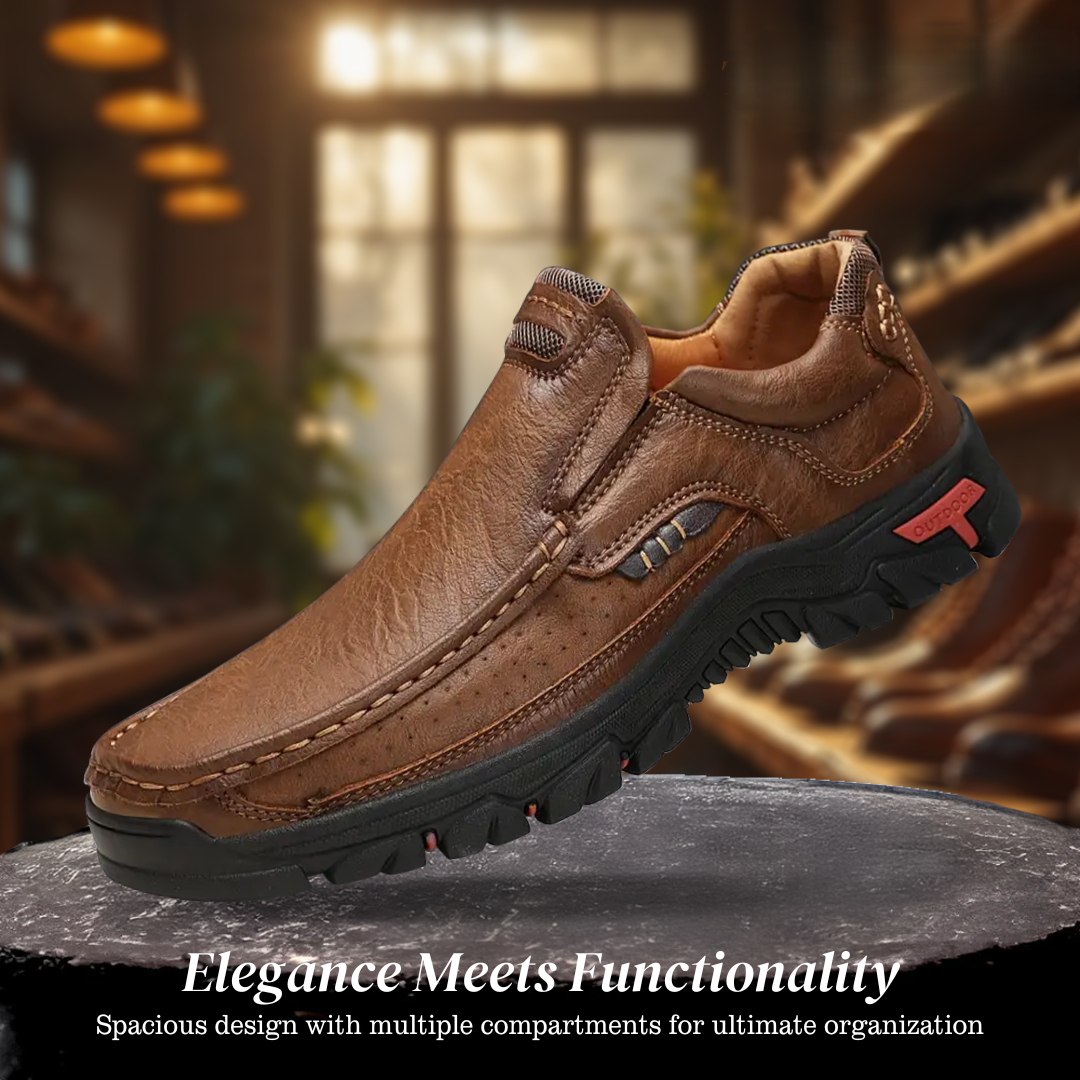 Carl | Fashionable Loafers with Stitching for Men