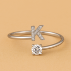 Domitilla Rosanera Initial Bracelet in White Gold