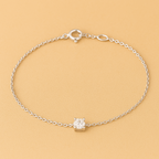 Cléa Moissanite Bracelet in Gold