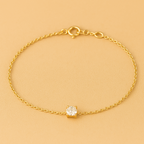 Cléa Moissanite Bracelet in Gold