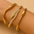 Cassian Veyne Bracelet Set in Gold