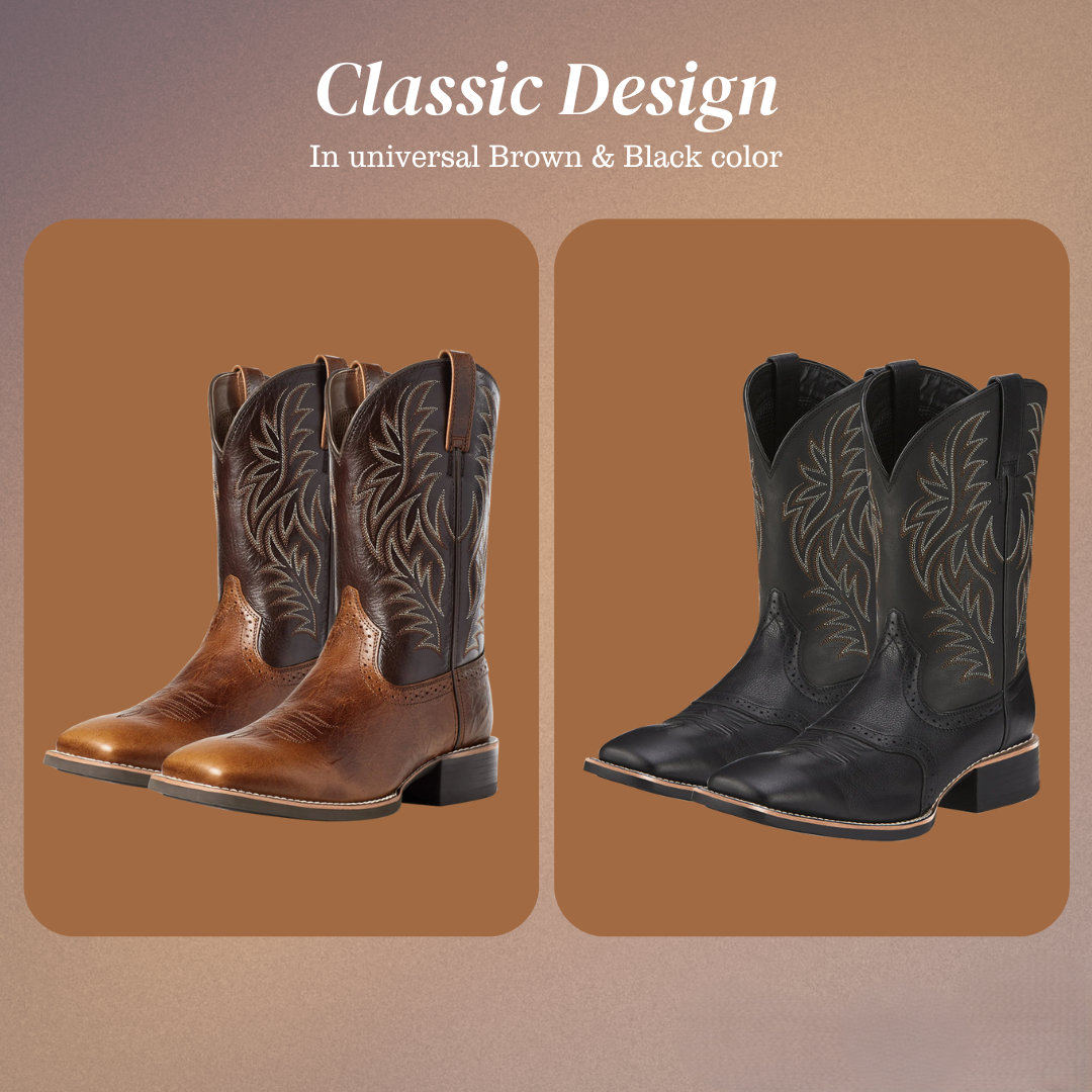 Henning | Midcalf Embroidered Cowboy Boots