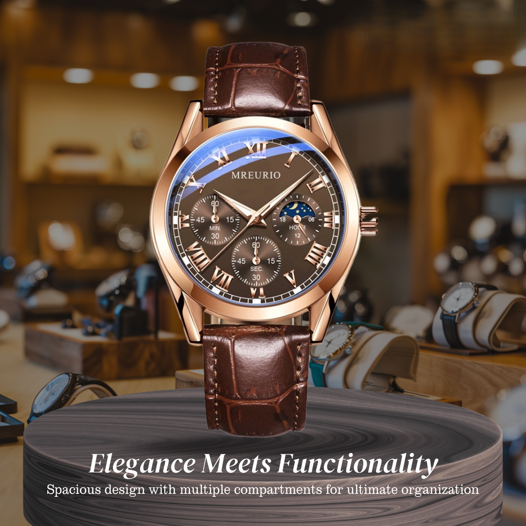 Stephen | Elegant Moon Phase Chronograph | 40mm