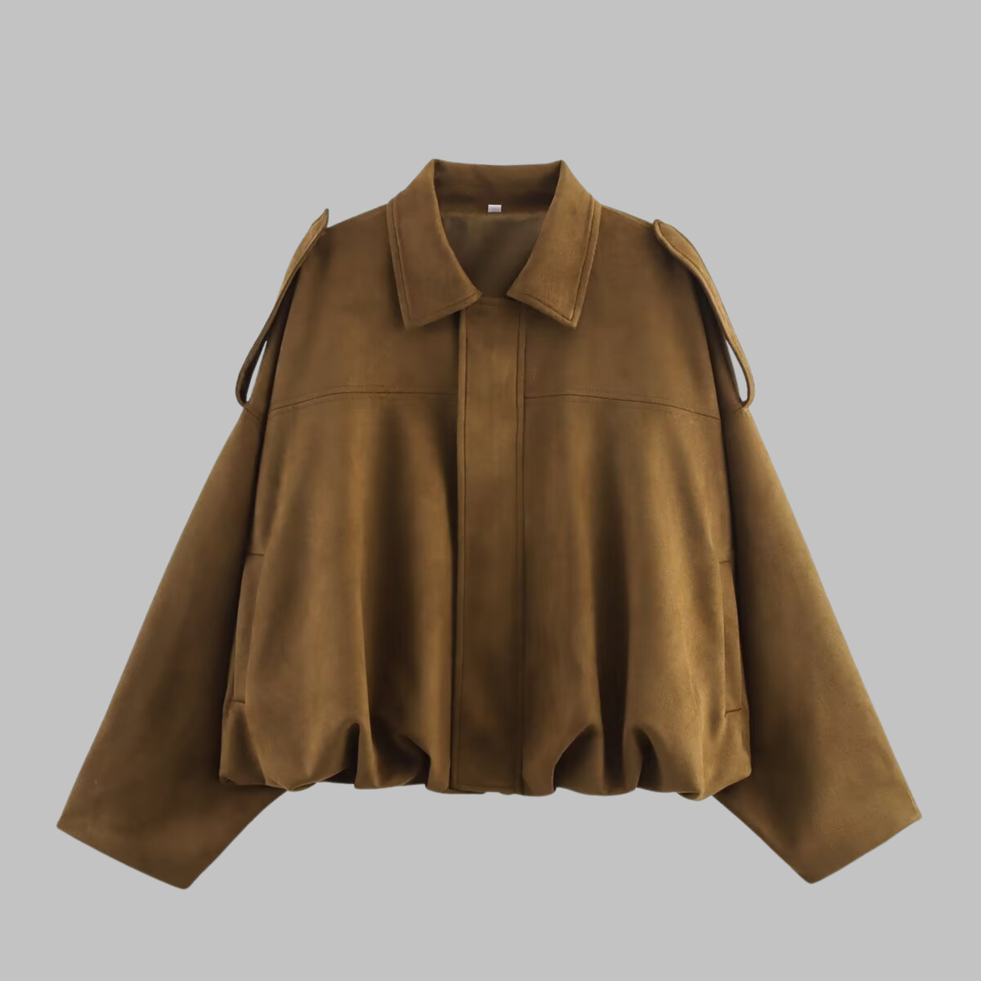 Claudette - Comfy Loose Fit Military Jacket