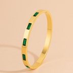 Renata Scarlatti Bracelet Green in Gold