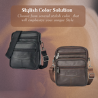 Brian | Textured Crossbody with Triple-Zip Utility