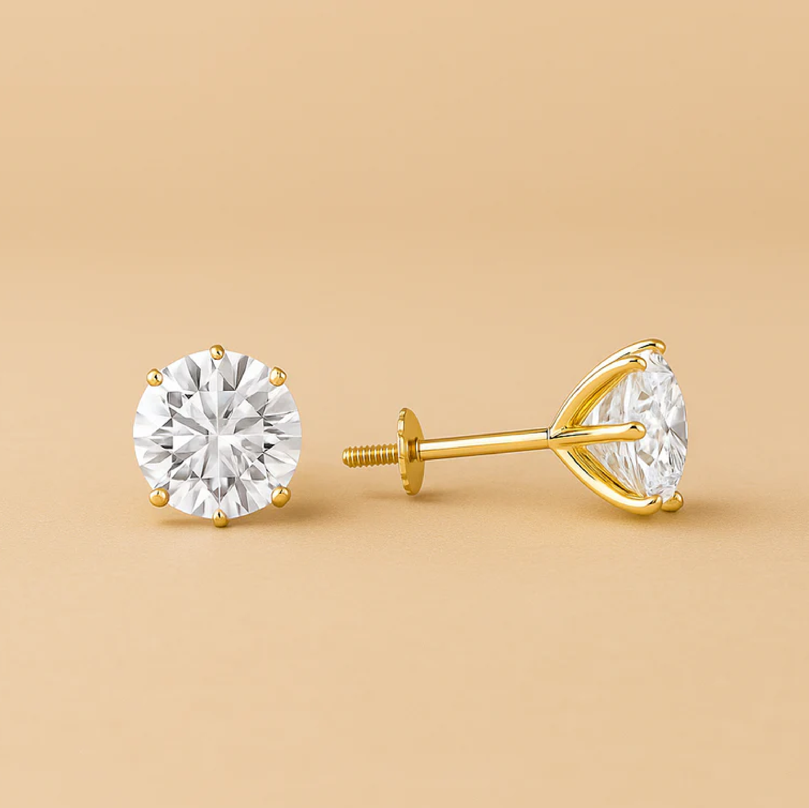 Tera Bold Statement Earrings in Gleaming Gold
