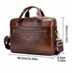 Anthony | Modern Leather Briefcase | Crossbody Bag