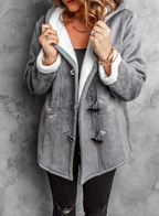 Tahsa- Toggle Winter Coat with Hood and Warm Lining