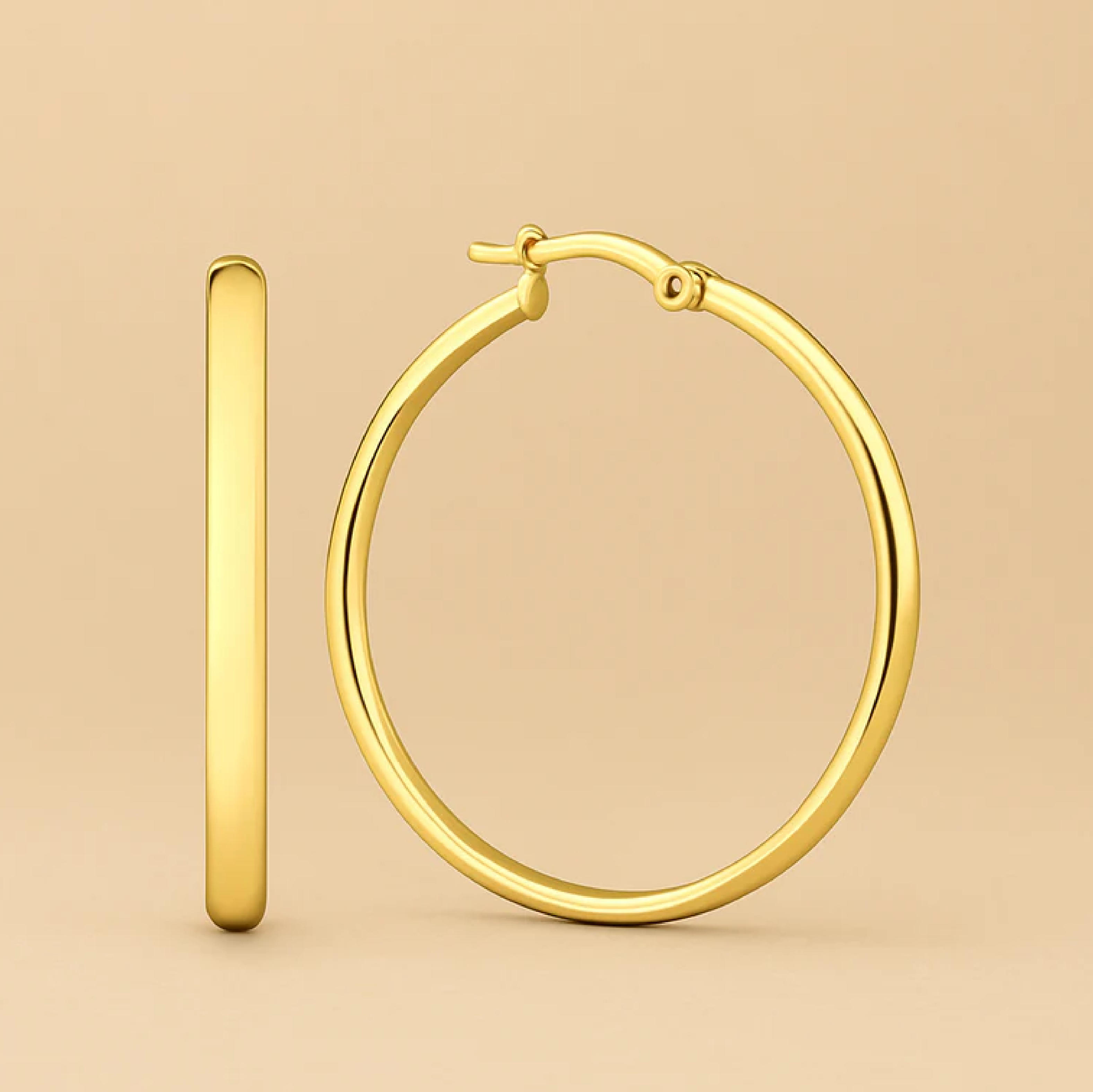Noa Serane Earrings in Gold Sophistication