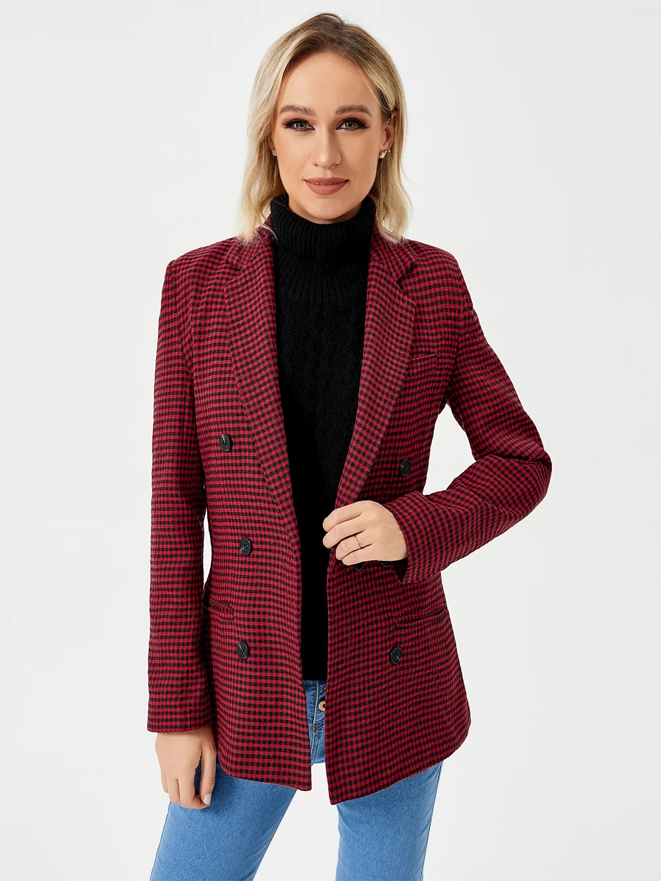 Sabine - Women's Chic Tweed Blazer Limited Edition