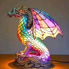 Bohemian Dragon Resin Lamp