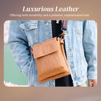 Colton | Slim Leather Crossbody with Flap Pocket Design