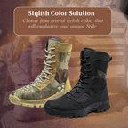 Hugh | Men's High Camouflage Tactical Military Boots