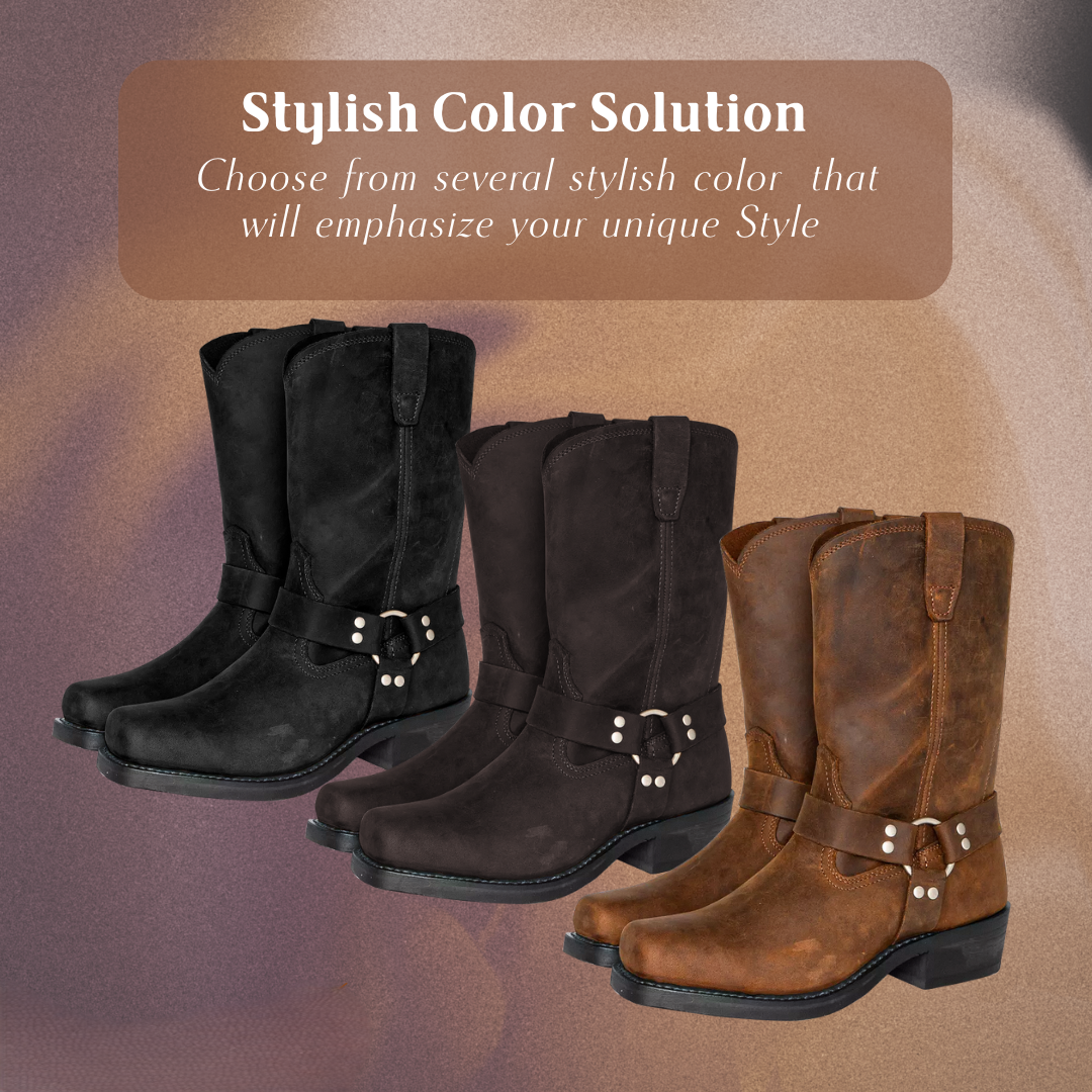 Elias | Retro Mid-calf Leather Boots