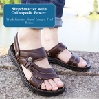 Sean | Men's Non-slip Leather Orthopedic Sandals
