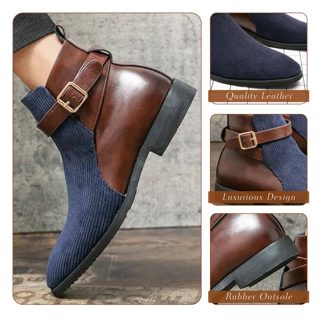 Sander | Vintage Color Block with Buckle Straps