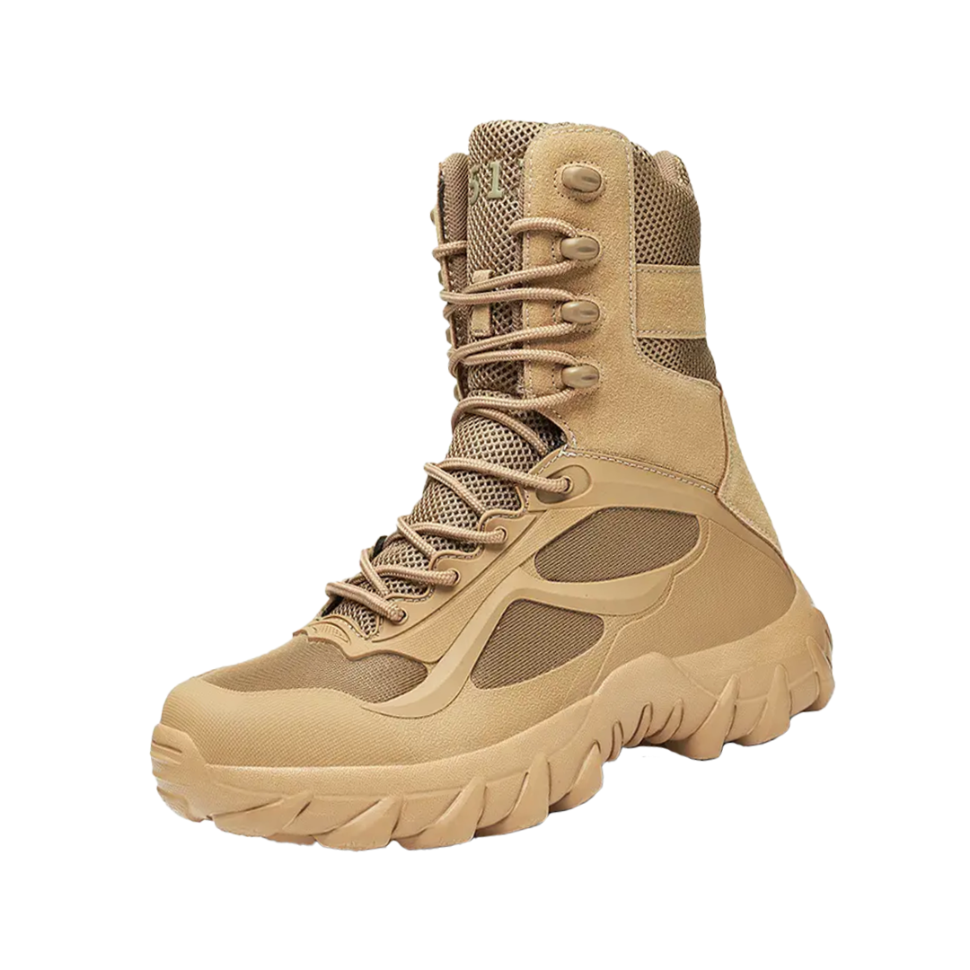 Emir | Solid Color Outdoor High-Tops Military Boots