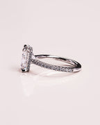 Jasmin (mit Pavé) - Smaragd | Silver