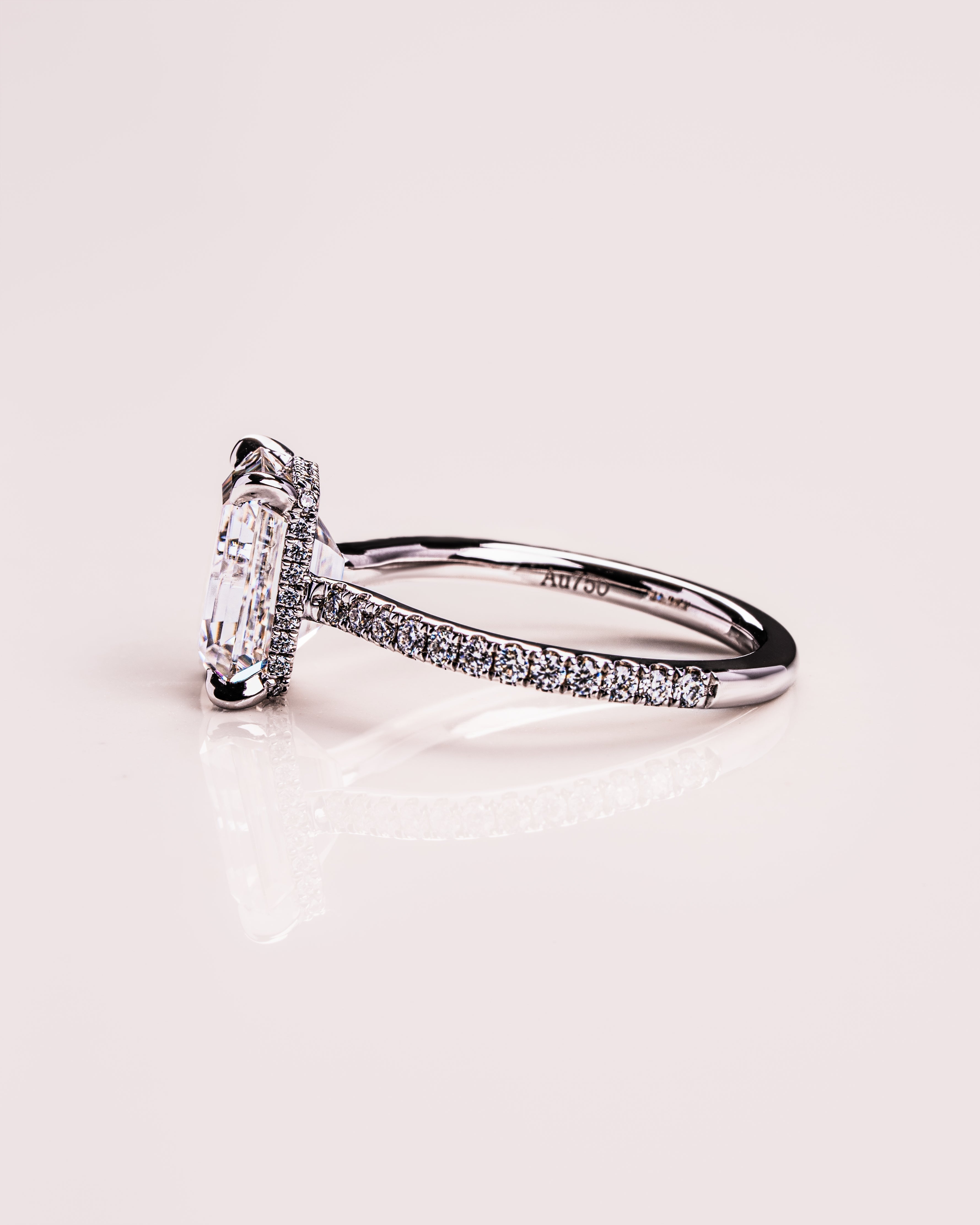 Jasmin (mit Pavé) - Smaragd | Silver