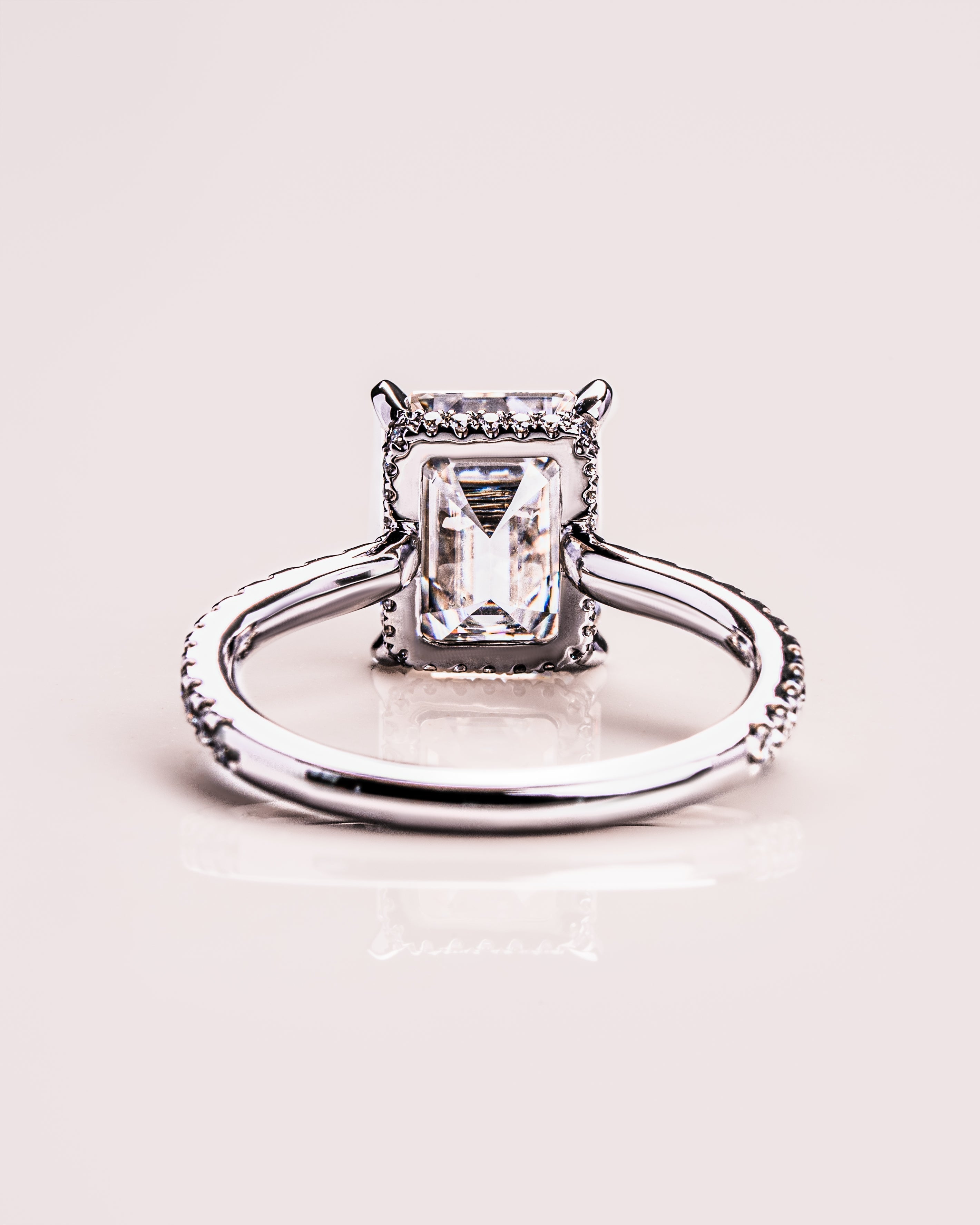 Jasmin (mit Pavé) - Smaragd | Silver
