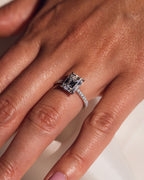 Jasmin (mit Pavé) - Smaragd | Silver