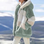 Alice – Cozy Tweed Hooded Jacket with Wool Lining