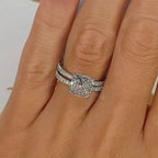 Bridal Kissen 2 Stuck Ring Set | White Gold