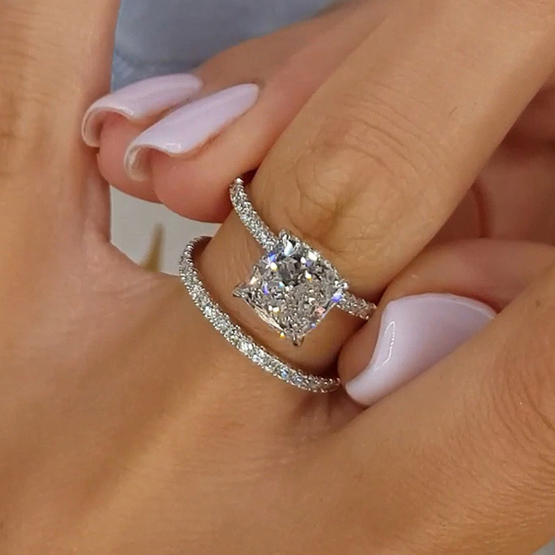 Bridal Kissen 2 Stuck Ring Set | White Gold