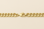 Estate Style Cuban Bracelet in Polished Gold