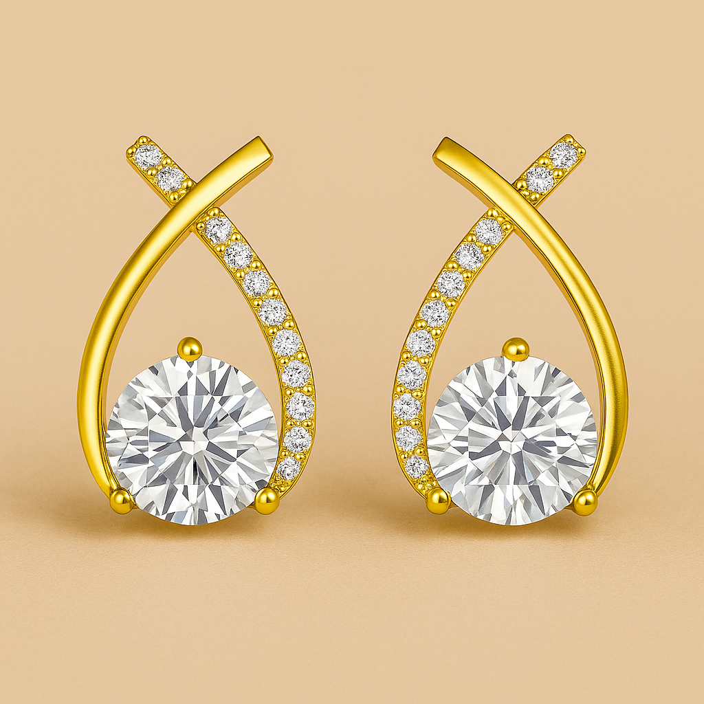 Arielle Drop Earrings in Gold