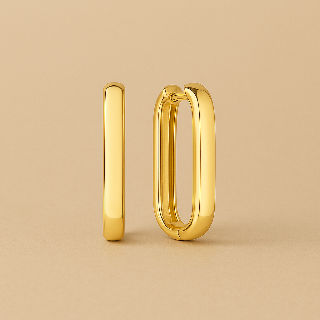 The Large Icon Hoops in Gold