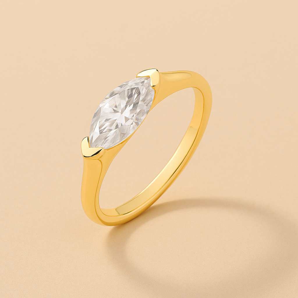 Hailey Signature Slim Ring in Gold