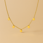 Buddha Medallion Necklace in Gold