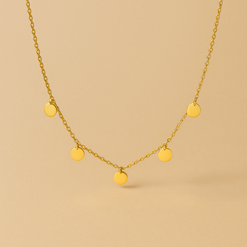 Buddha Medallion Necklace in Gold